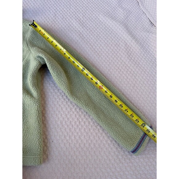 L.L. Bean 1/4 Zip‎ Pullover Womens Size XL Green Fleece Long Sleeve Zip Pocket - Picture 11 of 13